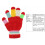 (Red 2) Magic Kids Multicoloured Gloves 3