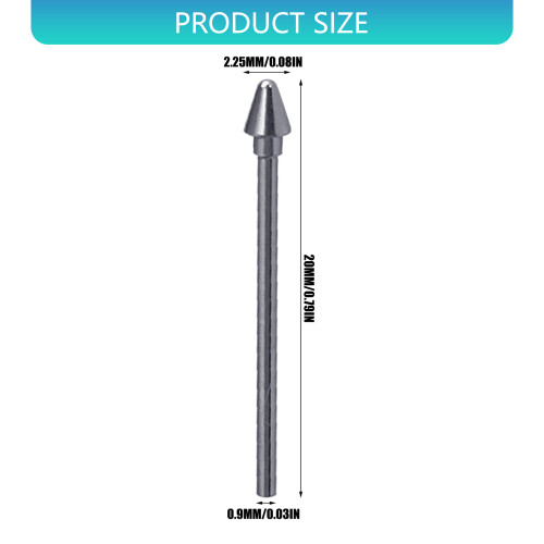 Ensemble de pointes de stylo et de clips en métal pour-2 pièces 2