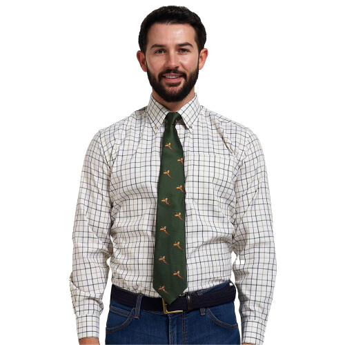 JACK PYKE JACK PYKE Countryman Tie Pheasant Green 1