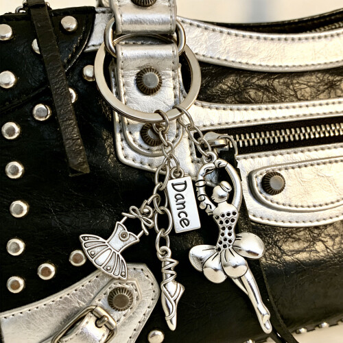 Stylish Dance Theme Keychain Featuring A Graceful Ballerinas 2