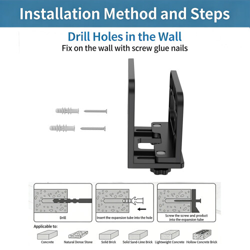 Support mural peu encombrant pour modems routeurs et mini PC 2