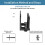 Support mural peu encombrant pour modems routeurs et mini PC 4