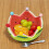Watermelon Ceramic Fruit Plate Matching Forks Ceramic Snack Tray Large Capacity for Various Fruit Snacks Present Red 2pc 2