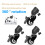 3Pcs C Stand Rotation Caster Wheel Set 25MM Diameter For 2