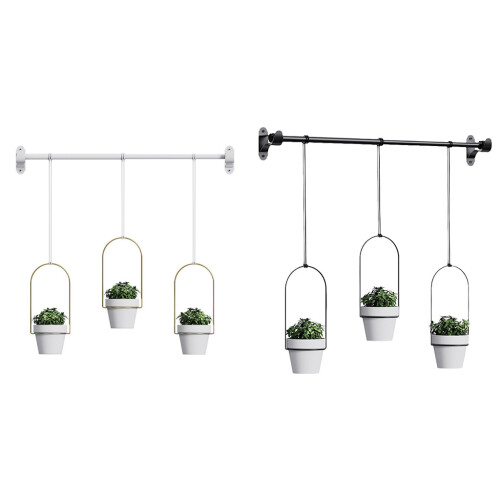 Filet de Pot de fleur suspendu, panier suspendu,-Blanc 1