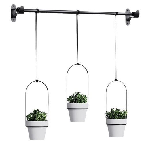 Filet de Pot de fleur suspendu, panier suspendu,-Blanc 2