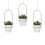 Filet de Pot de fleur suspendu, panier suspendu,-Blanc 7
