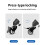 3 pièces Installation facile roulette c-support Rotation 7