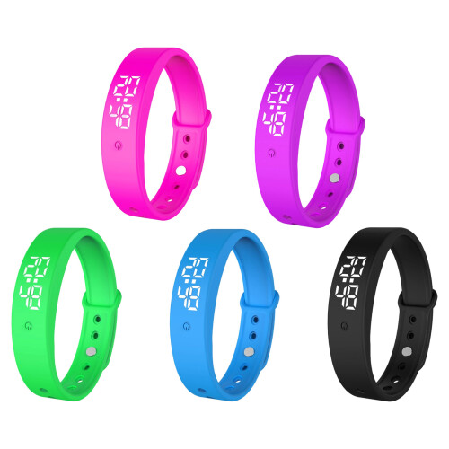 Thin Intelligent Bangle  Sleep Observe Defeat Alarm- Purple 1