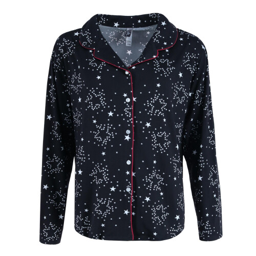 PJ Couture Women's Plus Size Star Print Pyjama Set 2
