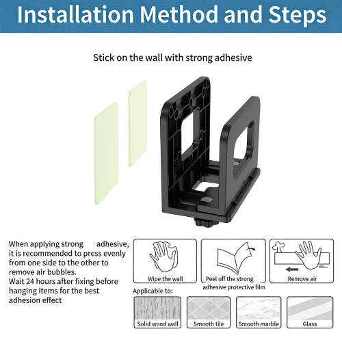 Universal Wall Mount Bracket For Router WiFi Modem Laptop Mini 1