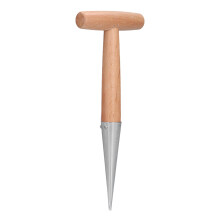 Stainless Steel Seed Dibber and Bulb Planter with Ergonomic THandle for Precision Seed Planting