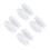 4Pcs Snap Button Ribbon for Clothes White Sewing Accessory Durable 6