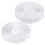 4Pcs Snap Button Ribbon for Clothes White Sewing Accessory Durable 10