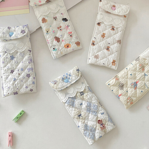 Lovely Patterned Glasses Pouch Portable Storage Bag Ideal For-5 1