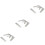 6Pcs Silver Dental Bite Plates Stainless Steel Oral Tool 4