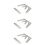 6Pcs Silver Dental Bite Plates Stainless Steel Oral Tool 7