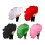 Large Furry Dance Fan Natural Feather Adjustable-Red S1 2
