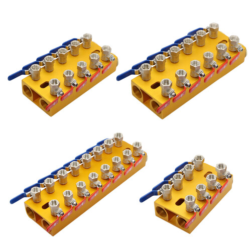 Hydraulics Copper Water Manifold Equipment With Handle-12 Ways 1