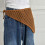 Popular Hollowed Knitted Head Wrap Triangular Scarf-brown 4