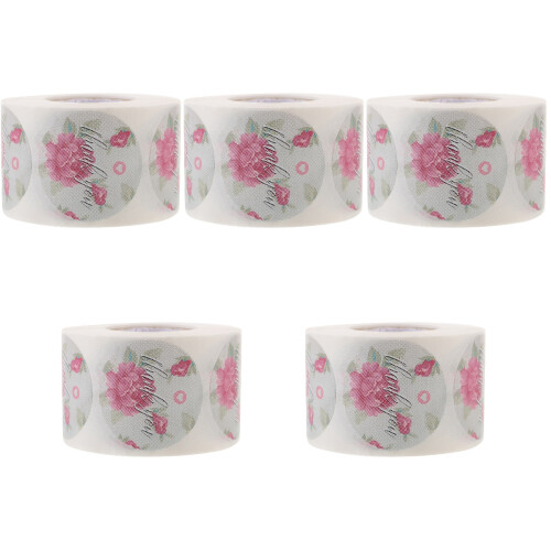 Adhesive Multi Color Flower Label Stickers for Gift and Envelope 1