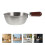 Mini Stainless Steel Bowl with Handle for Breakfast and Snacks 6