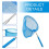 Heavy Duty Pool Skimmer Net with Reinforced Frame, Large Capacity Deep Leaf Rake for Quick Debris Removal 5