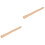 2Pcs Wood Handle Replacement for Hatchet Comfortable Grip Khaki Color 2