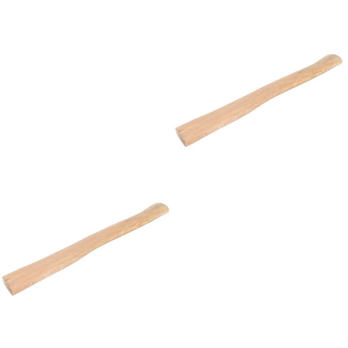 2Pcs Wood Handle Replacement for Hatchet Comfortable Grip Khaki Color 1
