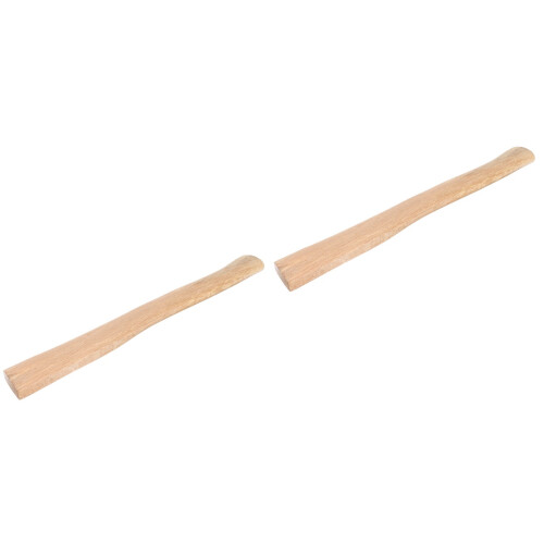 2Pcs Wood Handle Replacement for Hatchet Comfortable Grip Khaki Color 2