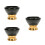3Pcs Black Copper Singing Bowls for Yoga Decor 2