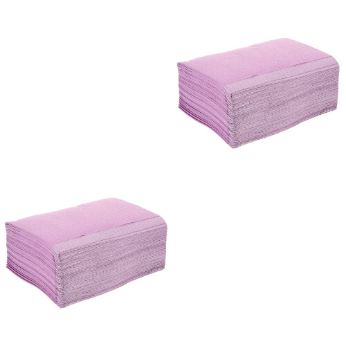 Dental Bibs Disposable Purple for Clinic Practical and Safe 1