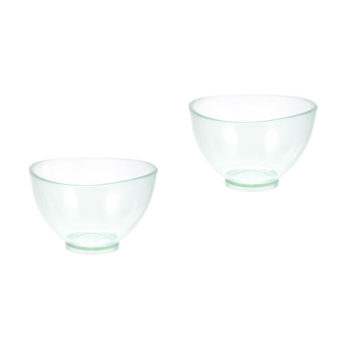 2Pièces Bol Mélangeur Transparent En Caoutchouc Durable 1