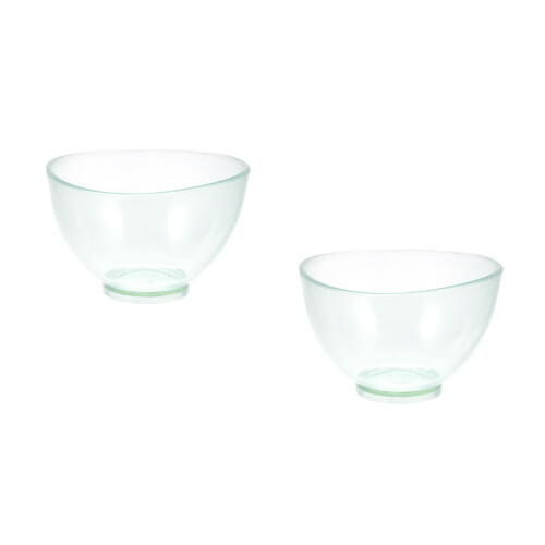 2Pièces Bol Mélangeur Transparent En Caoutchouc Durable 2