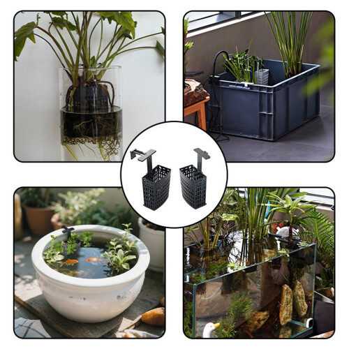 Traditional Styles Fish Tanks Hanging Basket Thick-Black 2
