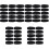 50Pcs Professional Watchband Rings Black Strap Keeper 2