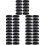50Pcs Professional Watchband Rings Black Strap Keeper 5
