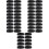 50Pcs Professional Watchband Rings Black Strap Keeper 6
