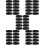 50Pcs Professional Watchband Rings Black Strap Keeper 7