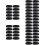 50Pcs Professional Watchband Rings Black Strap Keeper 9