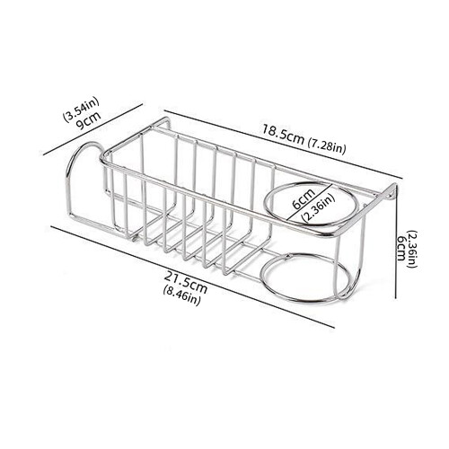 Efficient Three Section Sponge Storage Mounts On Wall Without 2