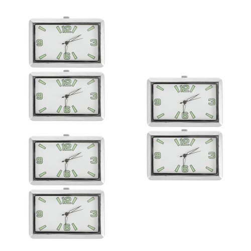 6Pièces Miniatures Argentées Pour Intérieur Avec Lueur 2