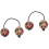 2Pcs Assorted Color Hand-Painted Rhythm Balls for Playing and Drummers 5