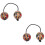 2Pcs Assorted Color Hand-Painted Rhythm Balls for Playing and Drummers 7