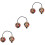 3Pièces Balles De Percussion Peintes À Couleurs Assorties 7