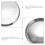 4Pcs Stainless Steel Round Bar Stool Replacement Seats Silver 5