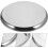 4Pcs Stainless Steel Round Bar Stool Replacement Seats Silver 6