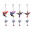 Carillons éoliens colibri élégants, décoration extérieure avec-C 3