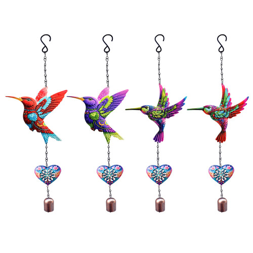 Carillons éoliens colibri élégants, décoration extérieure avec-C 2