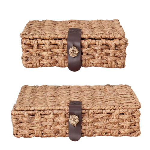 Traditional Manual Straw Box With Fixed Lid Excellent For-small 1